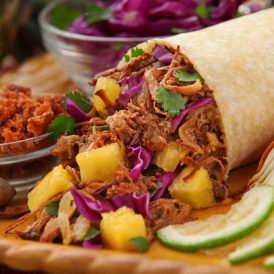 Shredded Pork Burritos with Chile Sauce Recipe Image